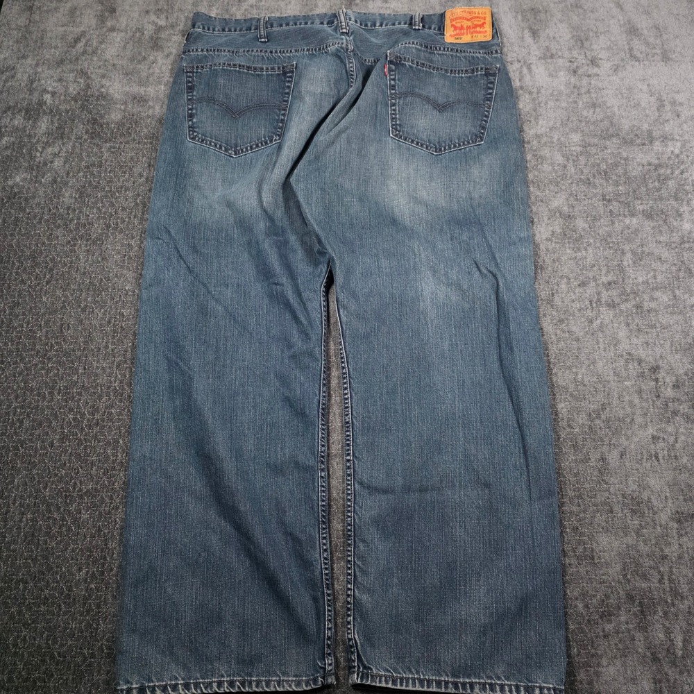 Levis 569 Loose Baggy Straight Leg Jeans Mens 42x30 Blue Denim Medium Wash Skate
